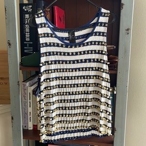 Large custom made studded tank top